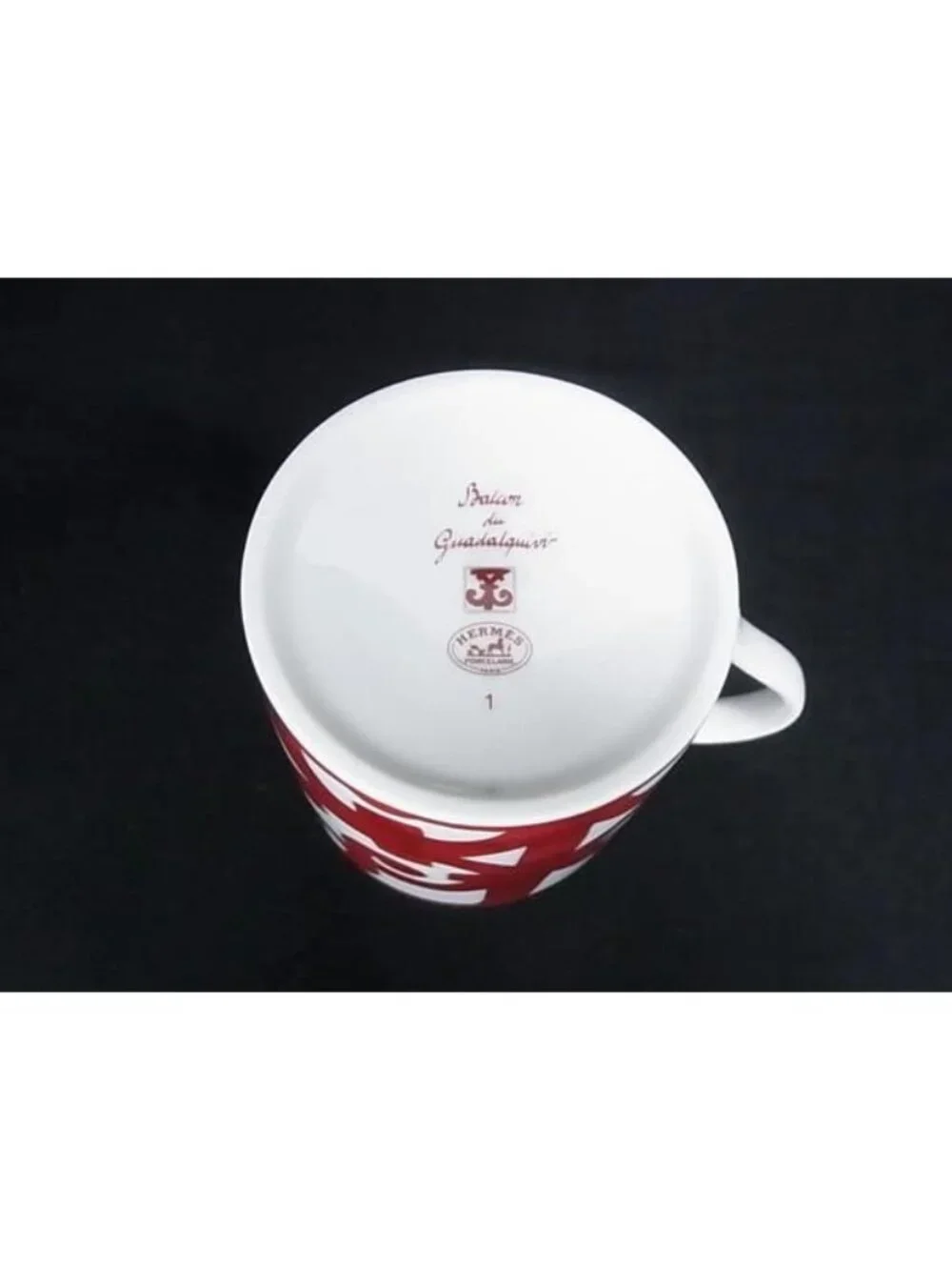 Hermes Guadalquivir No1 Mugs Cups Tableware Red White